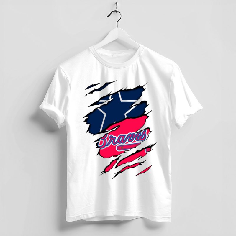 Braves Logo Mashup T-Shirt For Cowboys Fans – Stylish & Unique Design - Image 4