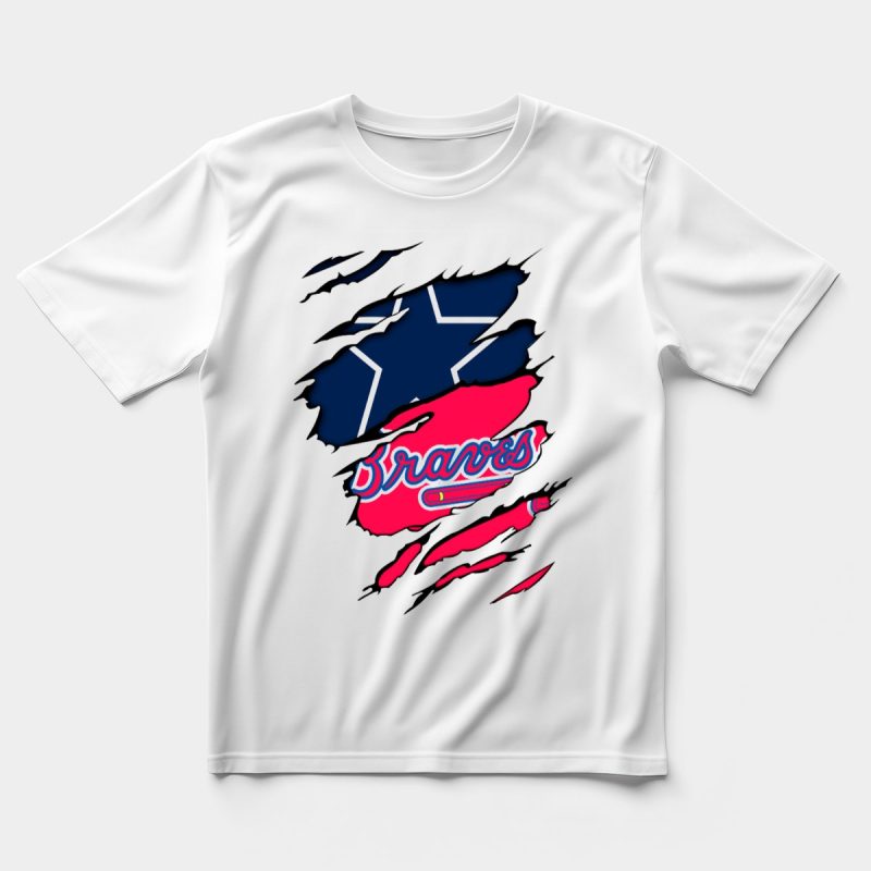 Braves Logo Mashup T-Shirt For Cowboys Fans – Stylish & Unique Design - Image 5
