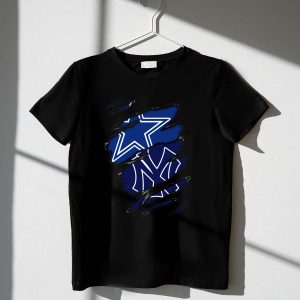 Cowboys Yankees Star Logo Fusion T-Shirt - Stylish Sportswear Tees
