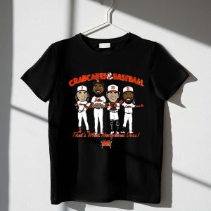 Maryland Orioles Players T-Shirt - Crabcakes & Baseball Design