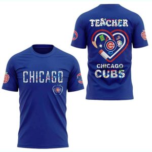 Cubs Teacher Appreciation Night 2025 All-Over Print T-Shirt for Fans