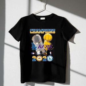 2020 Los Angeles Dodgers & Lakers Champions T-Shirt - Celebrate Victory!