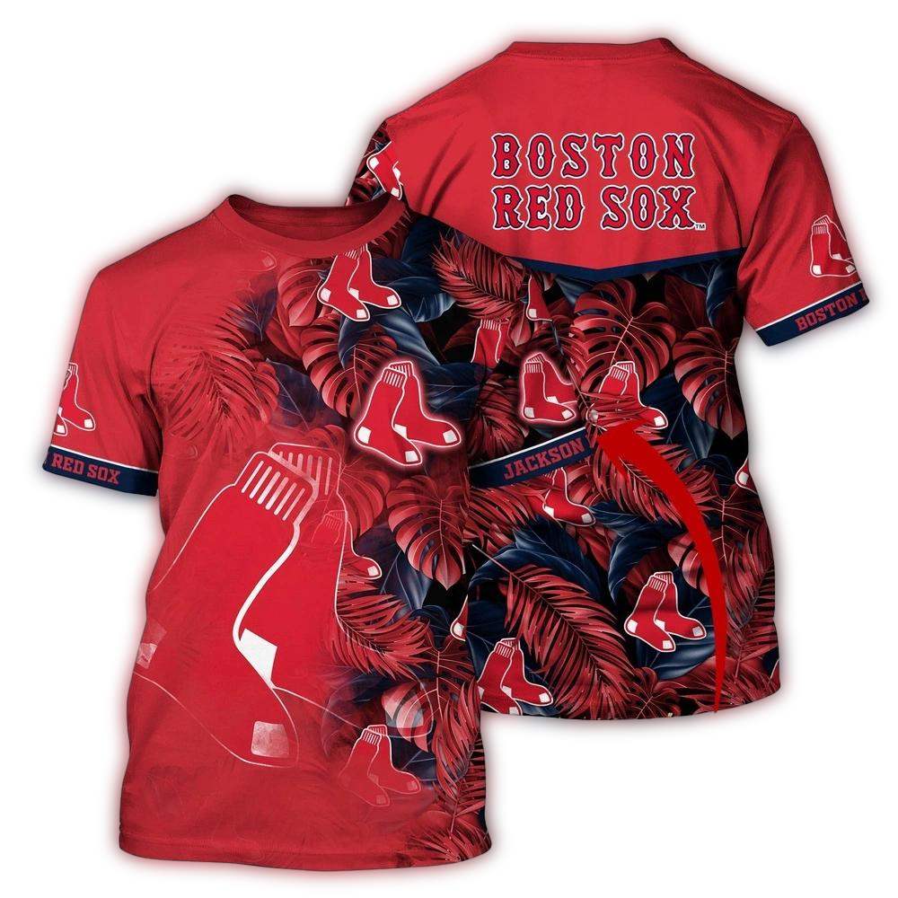 Customized MLB Boston Red Sox 3D T Shirt Summer Symphony For Sports Enthusiasts 1