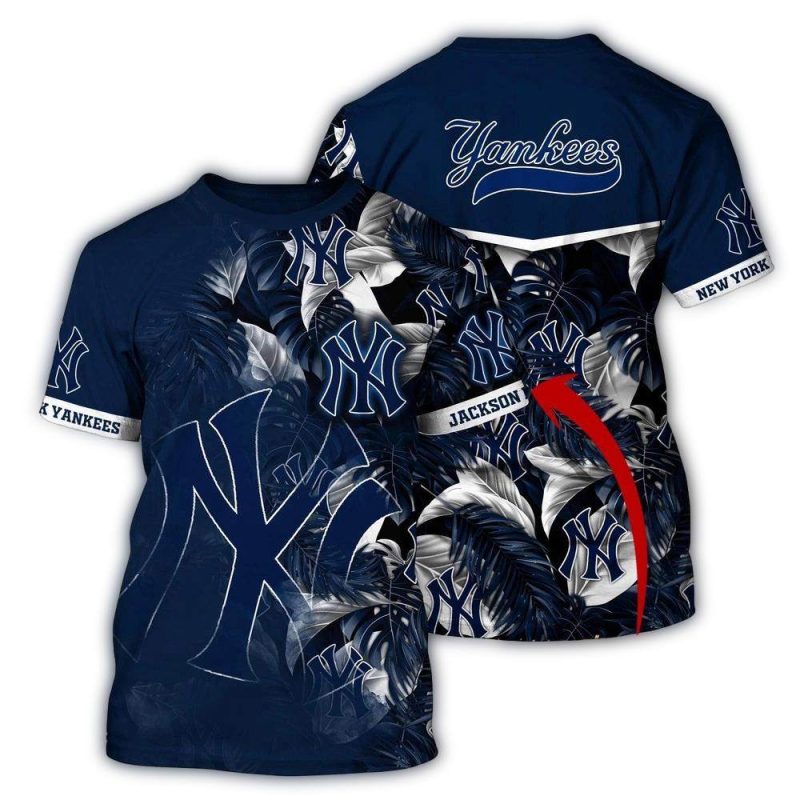 Customized MLB New York Yankees 3D T Shirt Summer Symphony For Sports Enthusiasts 1
