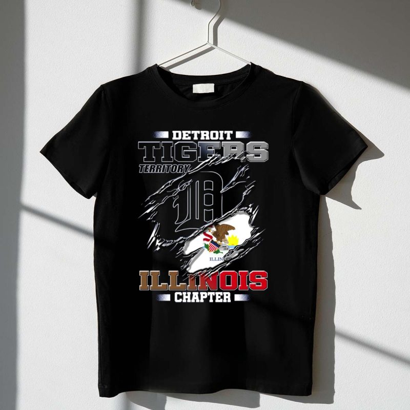 DETROIT TIGERS TERRITORY ILLINOIS CHAPTER T Shirt t shirt 1 1