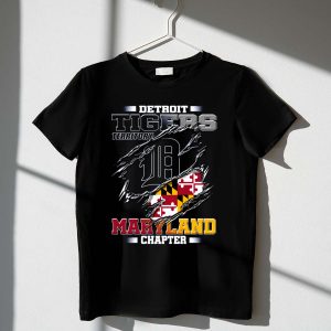 Detroit Tigers Maryland Chapter Fan T-Shirt - Support Your Team In Style