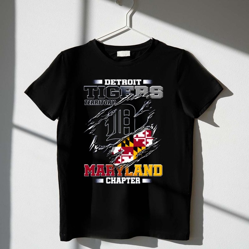 DETROIT TIGERS TERRITORY MARYLAND CHAPTER T Shirt t shirt 1 1