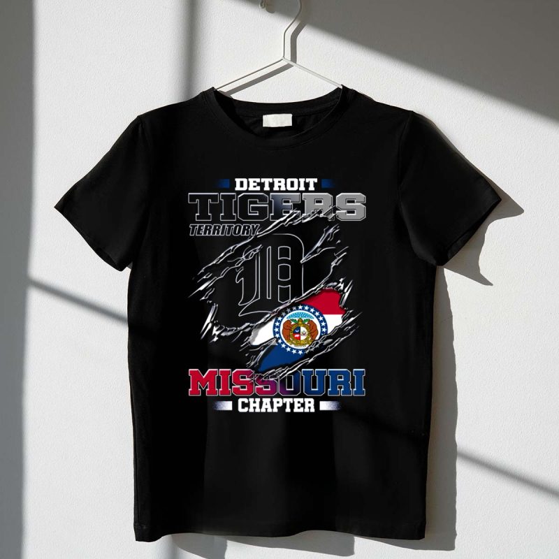 DETROIT TIGERS TERRITORY MISSOURI CHAPTER T Shirt t shirt 1 1