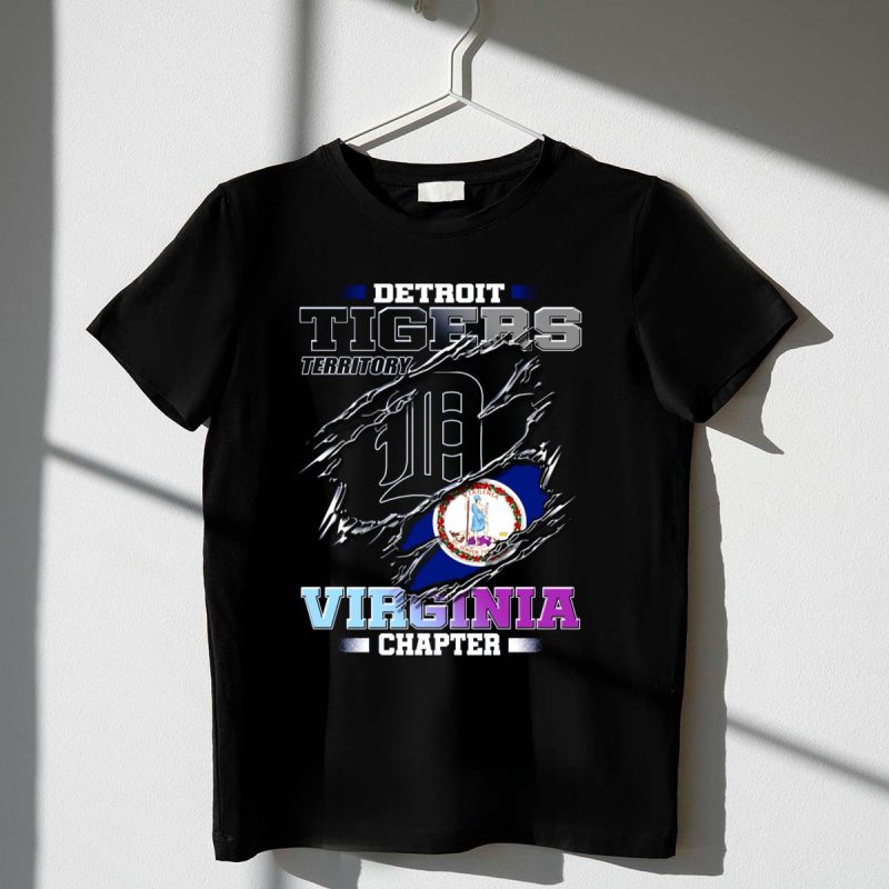 DETROIT TIGERS TERRITORY VIRGINIA CHAPTER T Shirt t shirt 1 1