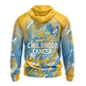 Atlanta Braves Fearless Childhood Cancer Awareness All-Over Print Hoodie
