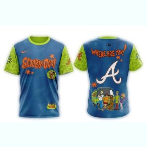 Atlanta Braves Scooby-Doo All-Over Print T-Shirt For Fans