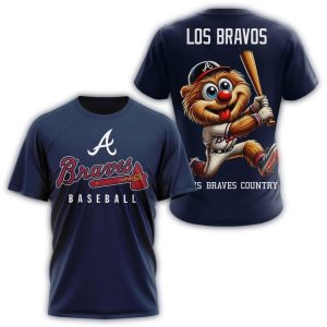 Atlanta Braves Mascot All-Over Print T-Shirt For Fans