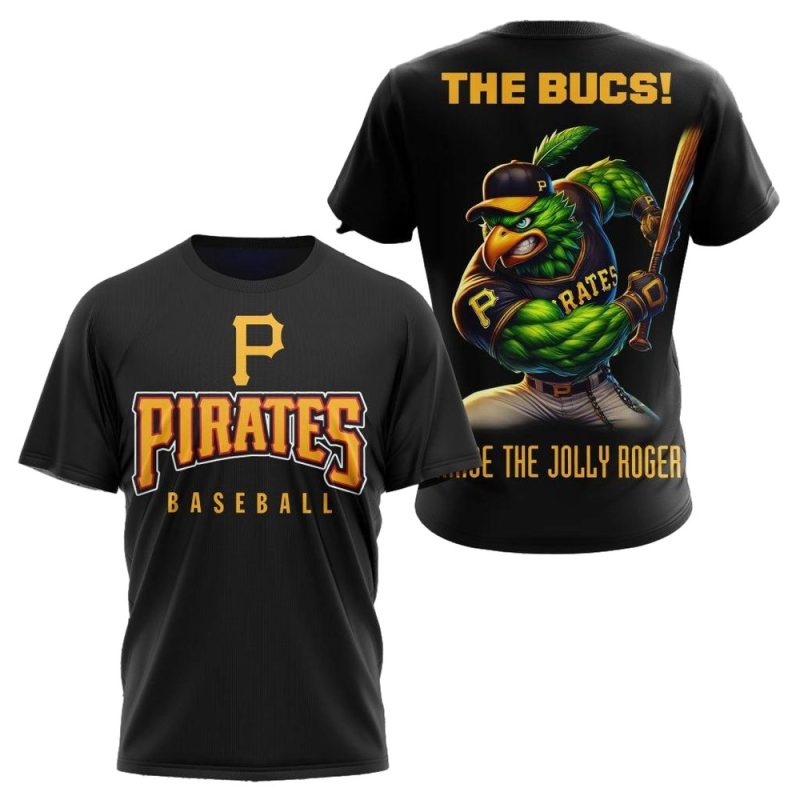 Pittsburgh Pirates The Bucs Mascot All-Over Print T-Shirt