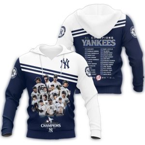 New York Yankees 2024 Al Champions All-Over Print Hoodie