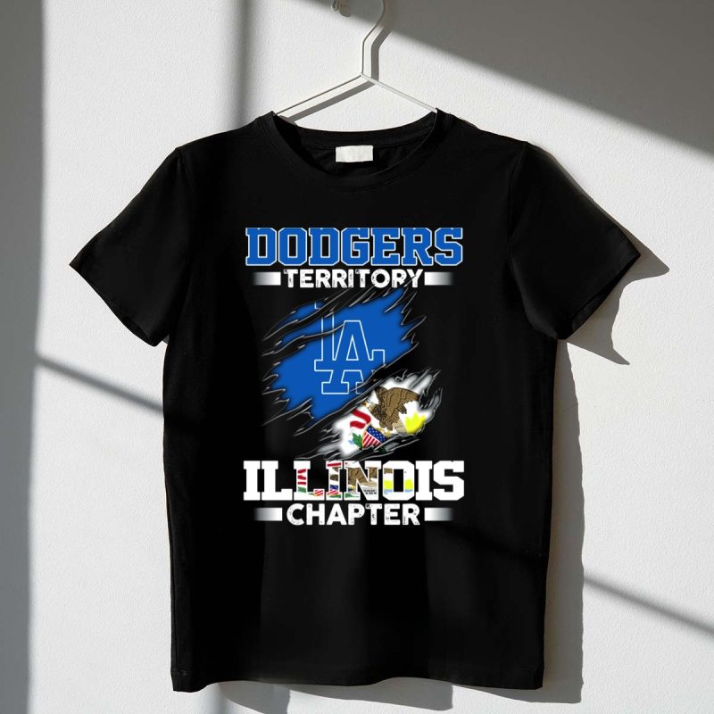 DODGERS TERRITORY LA ILLINOIS CHAPTER T Shirt.jpeg t shirt 1 1