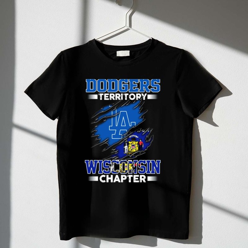 DODGERS TERRITORY LA WISCONSIN CHAPTER T Shirt.jpeg t shirt 1 1