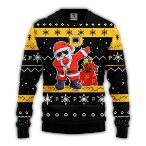Dabbing Santa Pittsburgh Pirates Ugly Christmas Sweatshirt