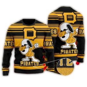 Dabbing Snoopy Pittsburgh Pirates Sweatshirt - Fun Ugly Holiday Sweater