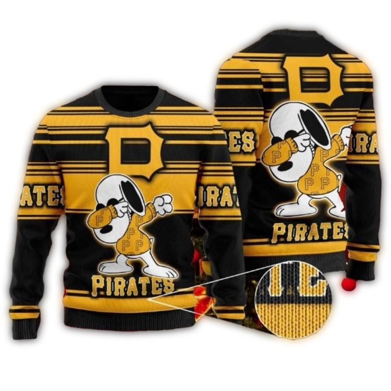 Dabbing Snoopy Pittsburgh Pirates Sweatshirt - Fun Ugly Holiday Sweater