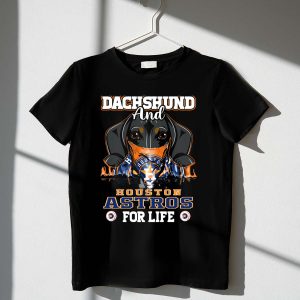 Dachshund Love Houston Astros T-Shirt - Perfect For Dog Fans!