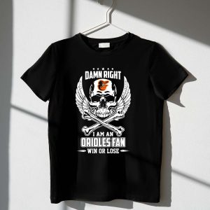 Baltimore Orioles Fan T-Shirt: Win Or Lose Team Spirit Apparel