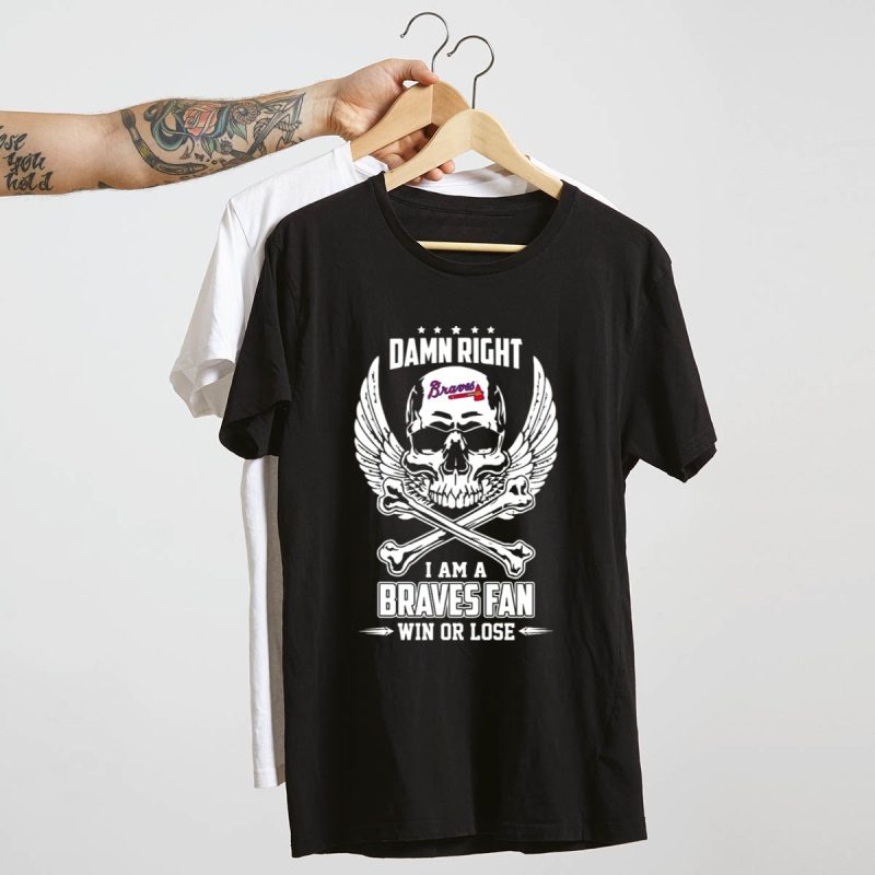 Braves Fan Skull And Wings T-Shirt - Win Or Lose Spirit Apparel - Image 4