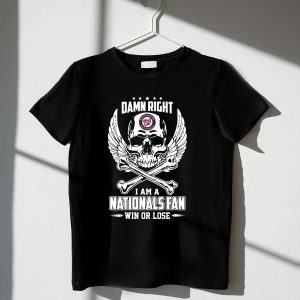 Washington Nationals Skull With Wings T-Shirt - True Fan Apparel