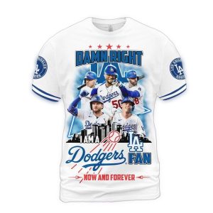 Los Angeles Dodgers Fan Forever All Over Print T-Shirt for True Fans