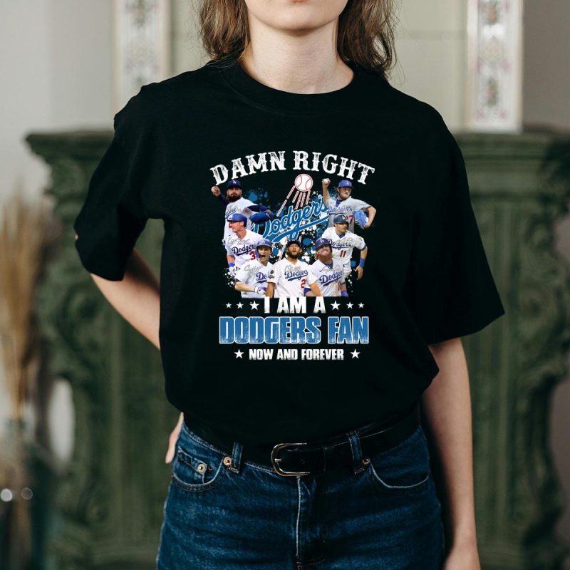 Dodgers Fan Forever Signature T-Shirt - Perfect for True Fans! - Image 2