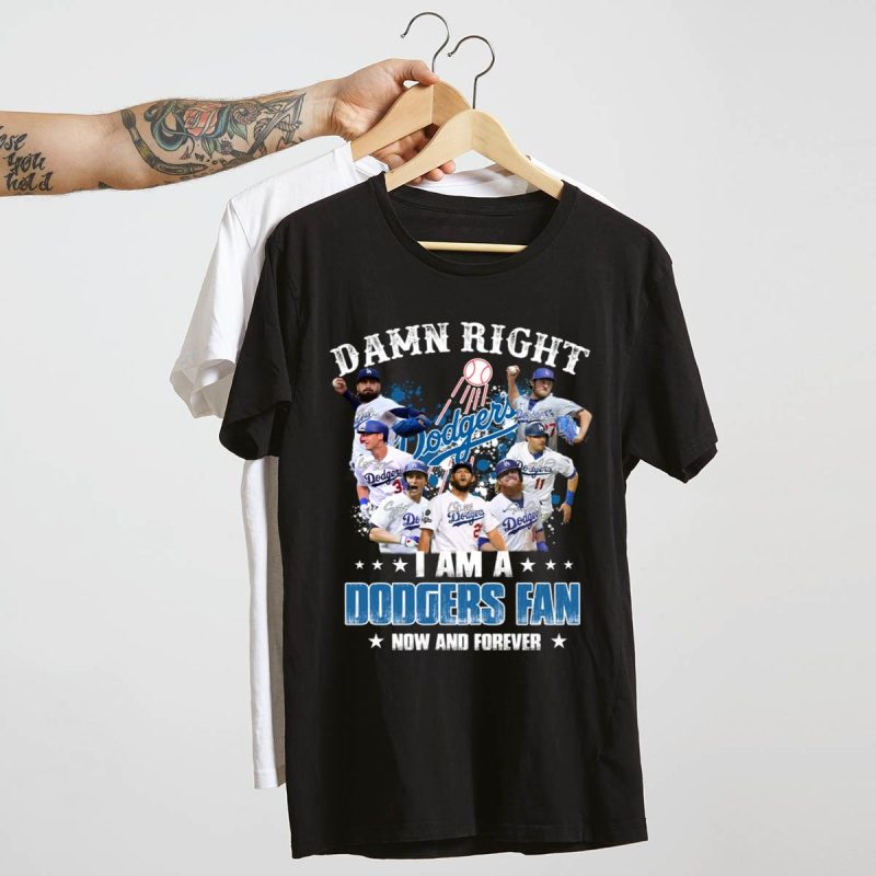 Dodgers Fan Forever Signature T-Shirt - Perfect for True Fans! - Image 4