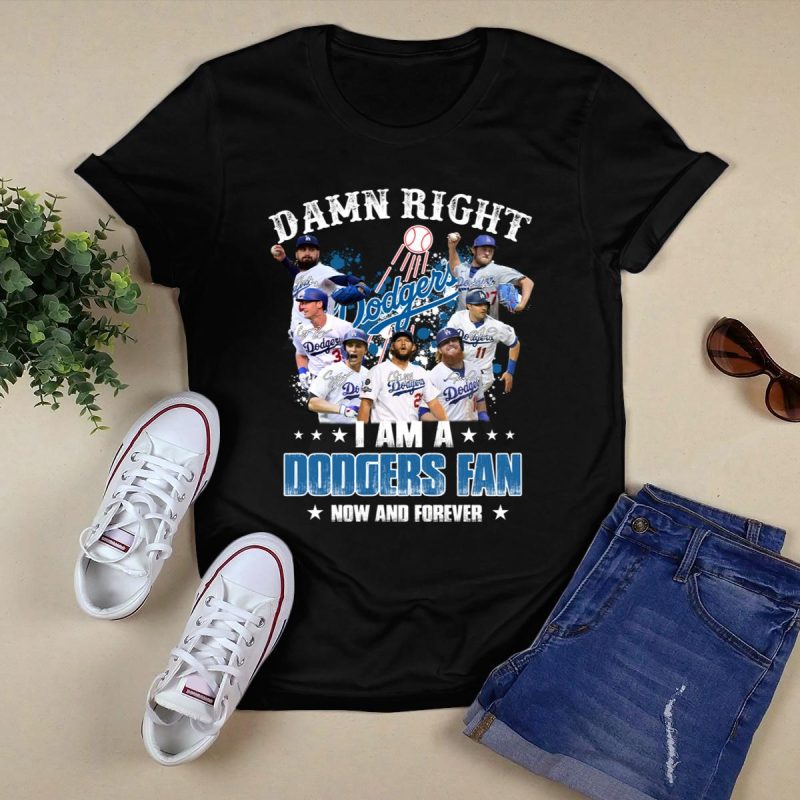 Dodgers Fan Forever Signature T-Shirt - Perfect for True Fans! - Image 5