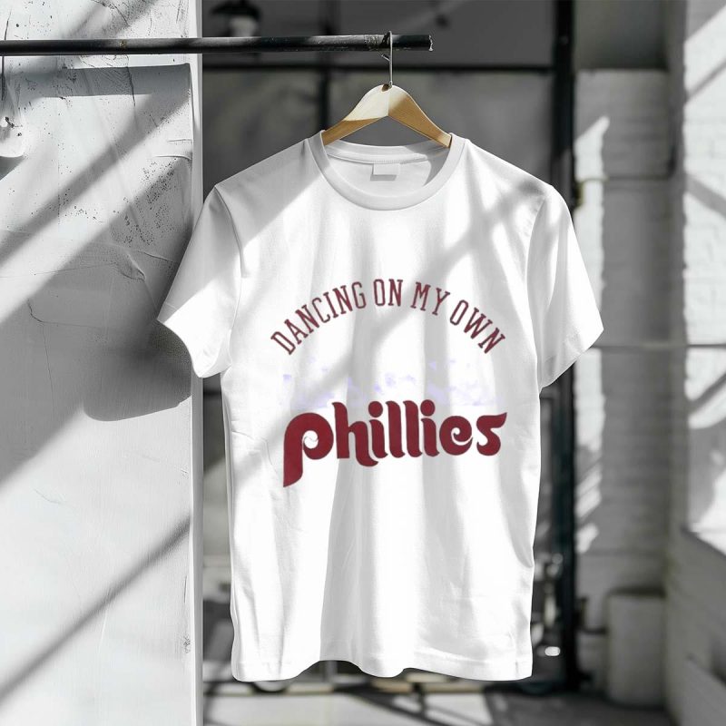 Phillies Graphic T-Shirt - Dancing on My Own Design for Fans - Image 3