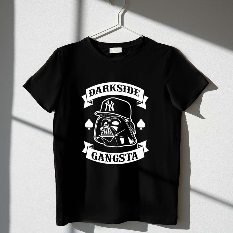 Darkside Gangsta Darth Vader NY Yankees Spade T Shirt t shirt 1 1
