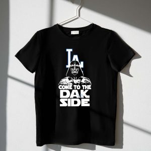 Darth Vader Join The Dark Side Los Angeles Dodgers T-Shirt