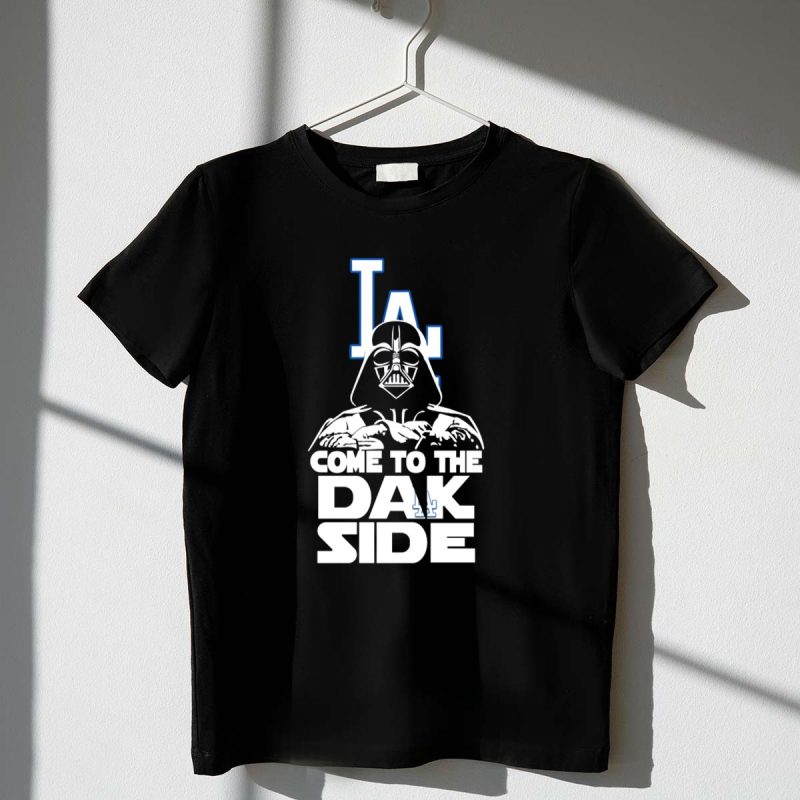 Darth Vader Come to the Dark Side Los Angeles Dodgers LA T Shirt.jpeg t shirt 1 1