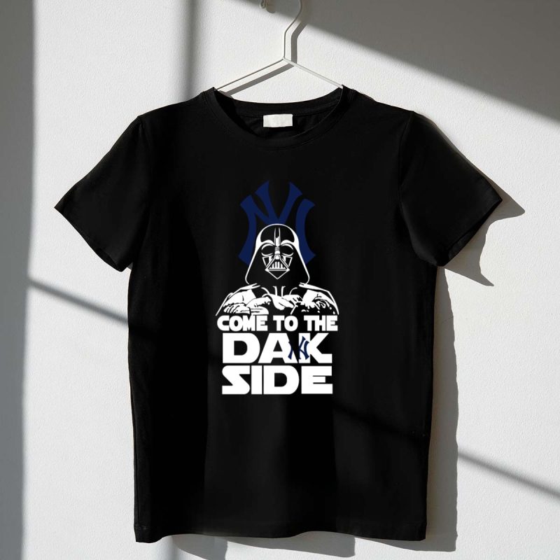 Darth Vader Come to the Dark Side New York Yankees Fans Iconic Crossover T Shirt t shirt 1 1