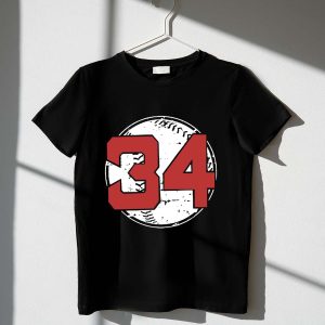 David Ortiz Big Papi Boston Red Sox Retirement T-Shirt - Number 34