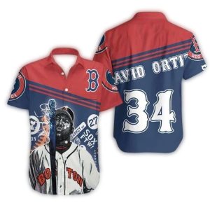 David Ortiz Big Papi Red Sox Legends Hawaiian Shirt - Tropical Style