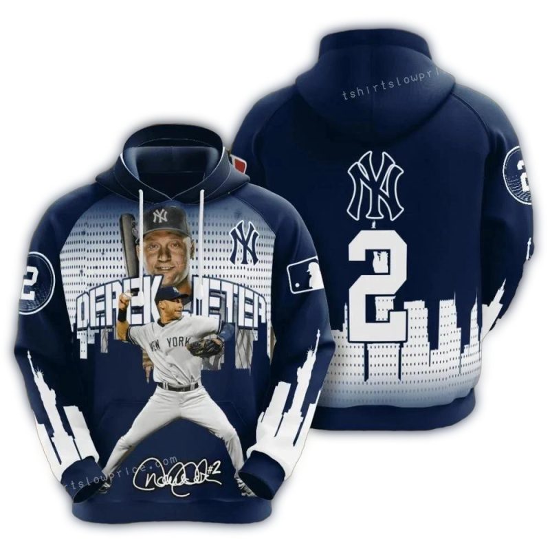 Derek Jeter New York Yankees 3D Hoodie For Men For Women 1