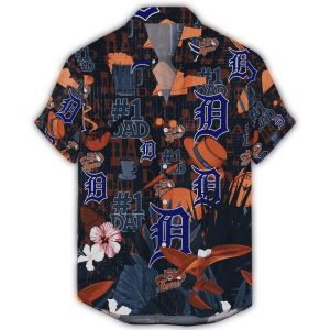 Detroit Tigers #1 Dad Hawaiian Shirt - Perfect Gift For Dads