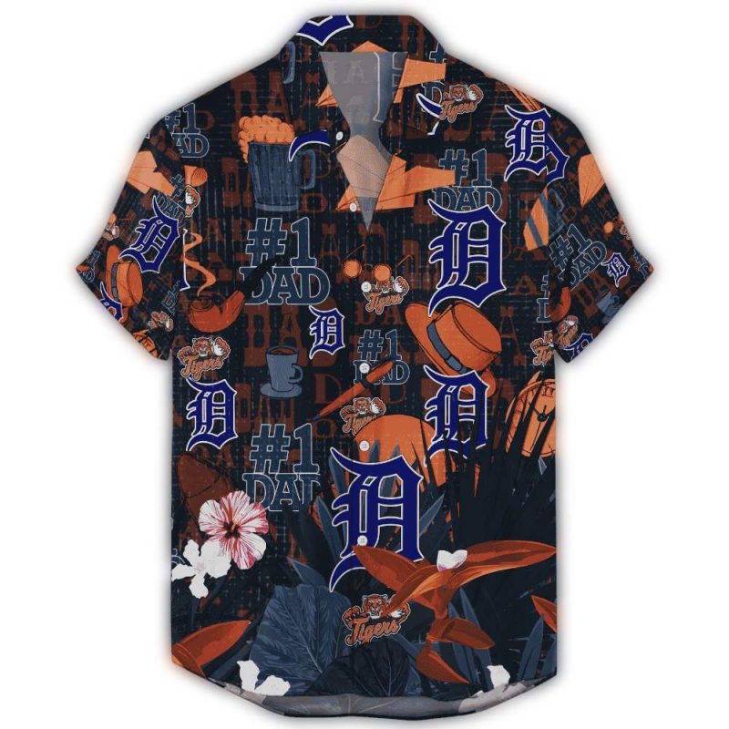 Detroit Tigers 1 Dad Hawaiian Shirt 1