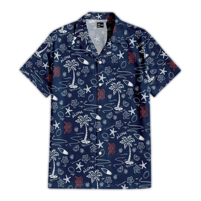 Detroit Tigers Aloha Paradise Hawaiian Shirt 1
