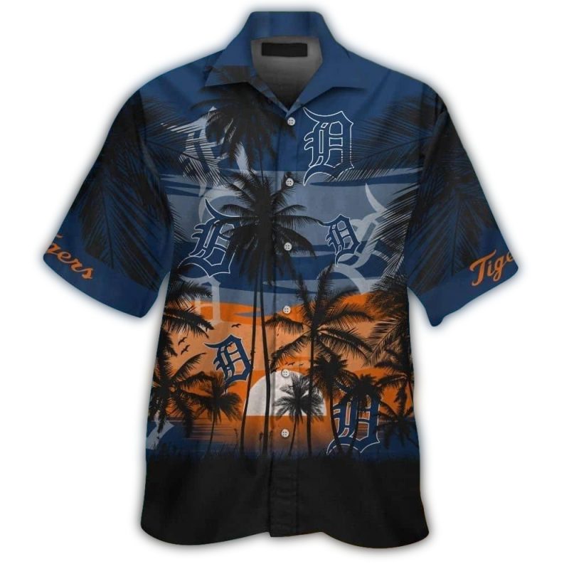 Detroit Tigers Coconut Dawn Beach Hawaiian Shirt 1