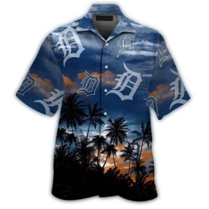 Detroit Tigers Coconut Sunset Beach Hawaiian Shirt For Summer Fun