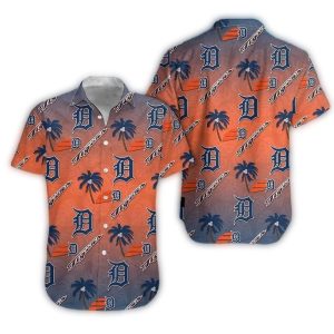 Detroit Tigers Tropical Sunset Hawaiian Shirt For Men - Summer Style