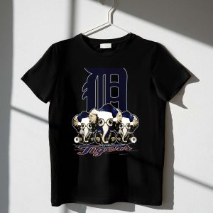 Detroit Tigers Christmas T-Shirt With Unique Elephant Design For Fans