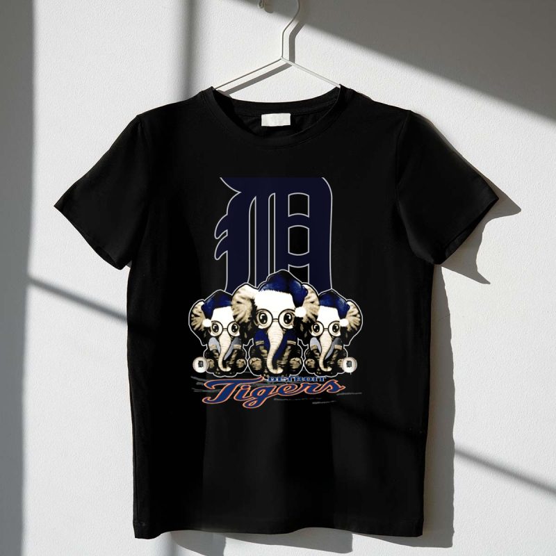 Detroit Tigers Elephants Christmas T Shirt t shirt 1 1