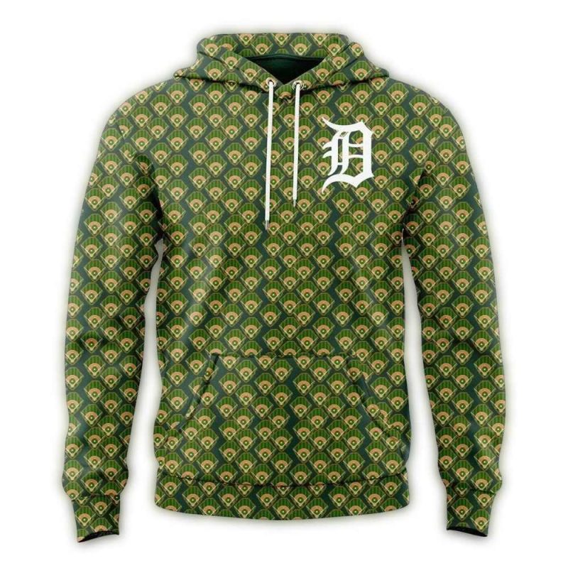 Detroit Tigers Fathers Day All Over Print Hoodie 1