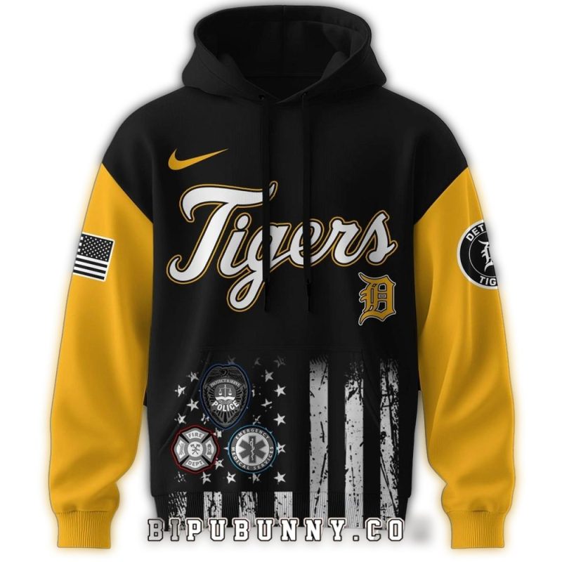 Detroit Tigers First Responders Night All Over Print Hoodie 1