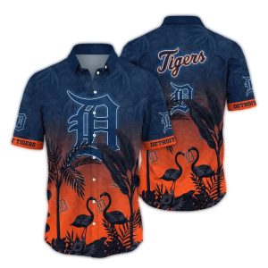 Vintage Detroit Tigers Flamingo Floral Hawaiian Shirt For Ultimate Fan Style